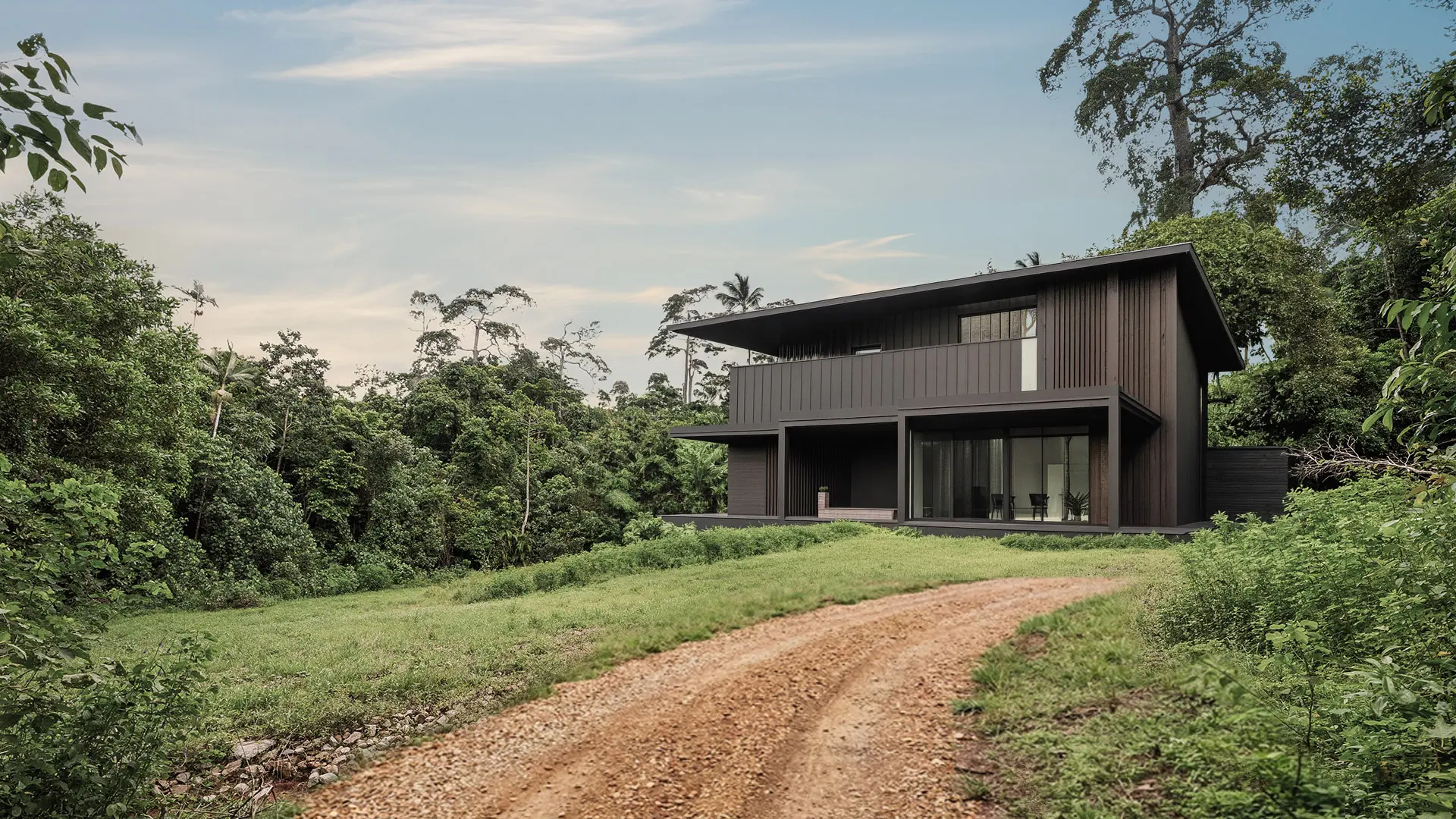 Lot 14, an architect study of a home on the cleared site