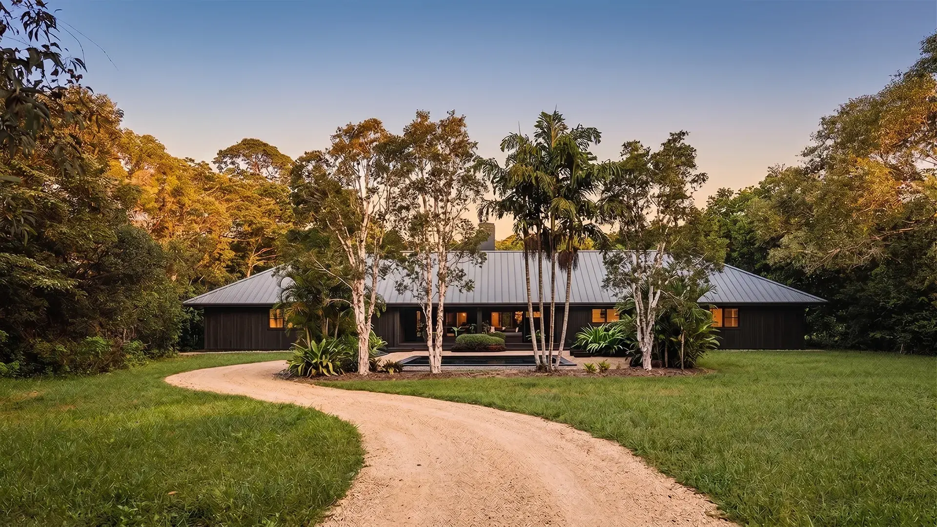 Lot 17, an architect study of a home on the cleared site