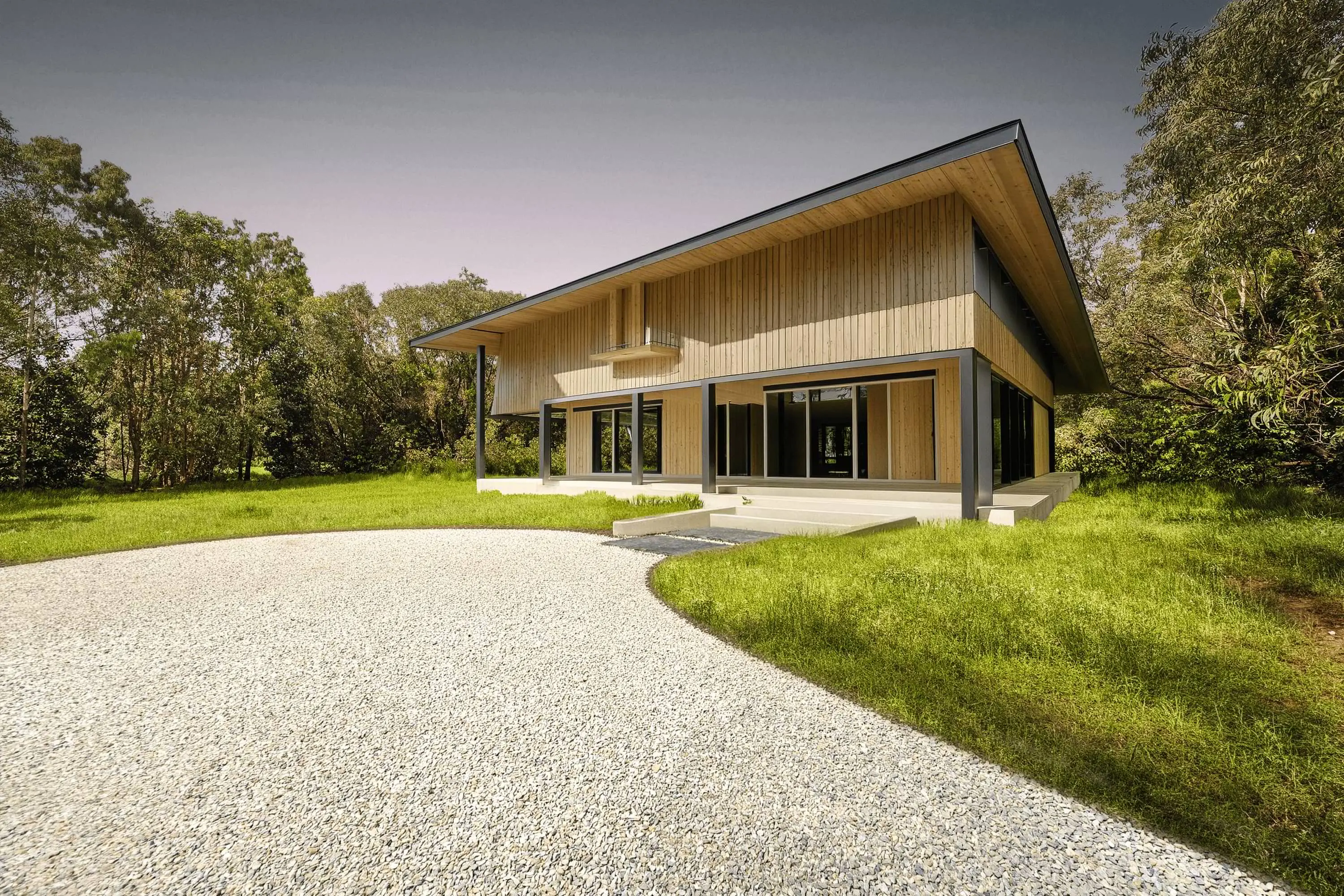Lot 18, an architect study of a home on the cleared site