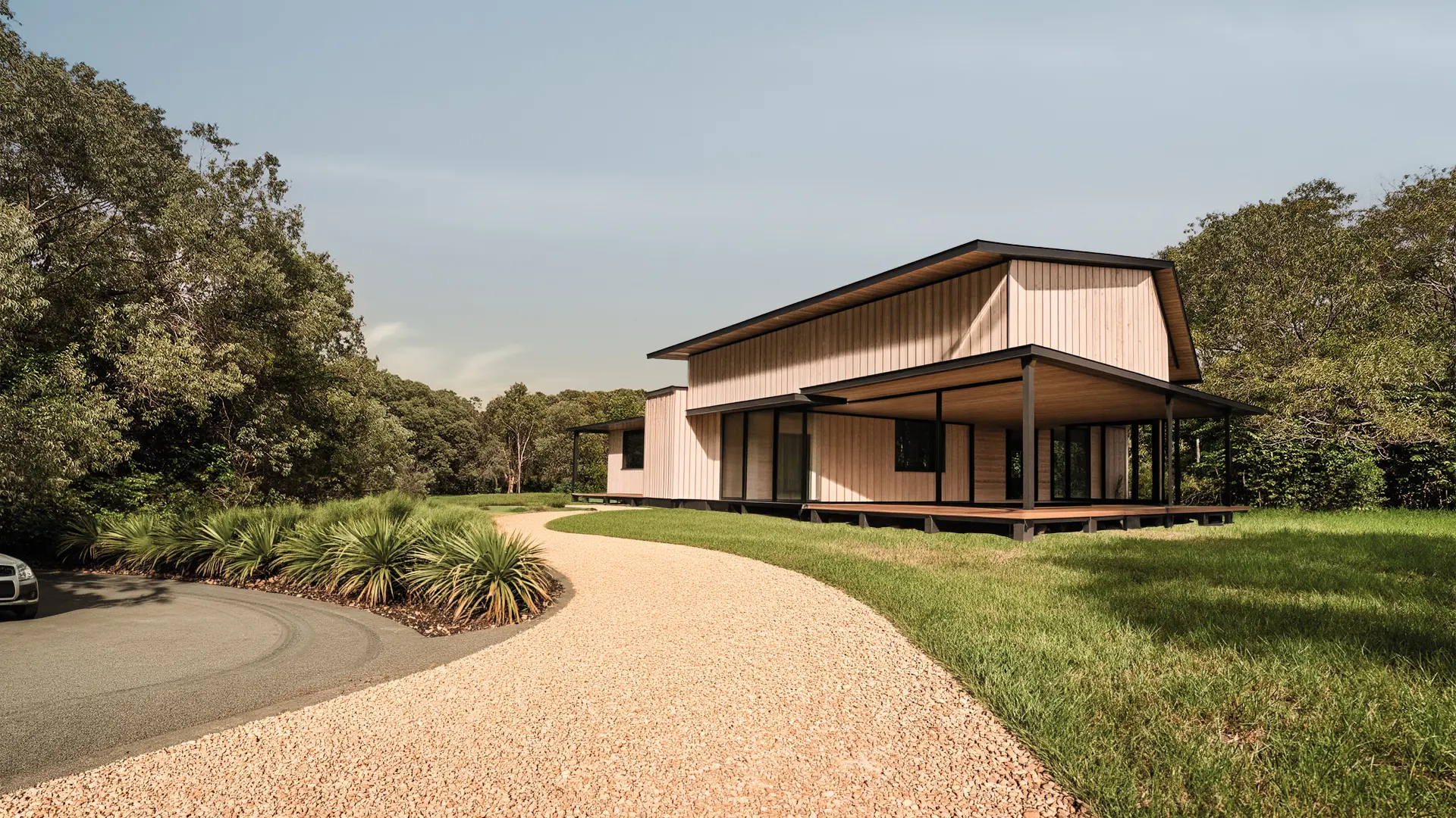 Lot 23, an architect study of a home on the cleared site