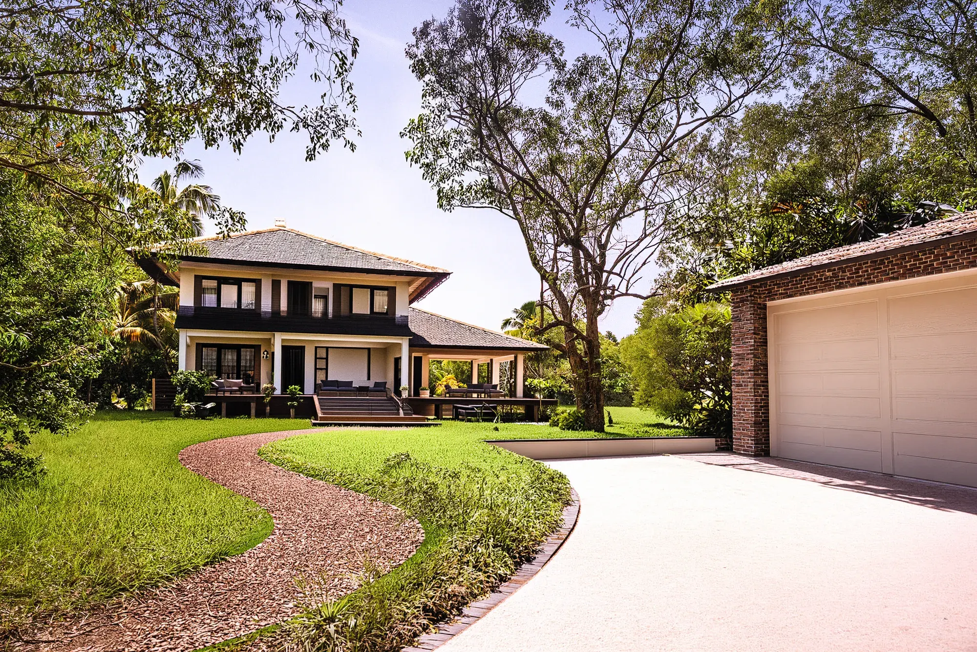 Lot 22, an architect study of a home on the cleared site